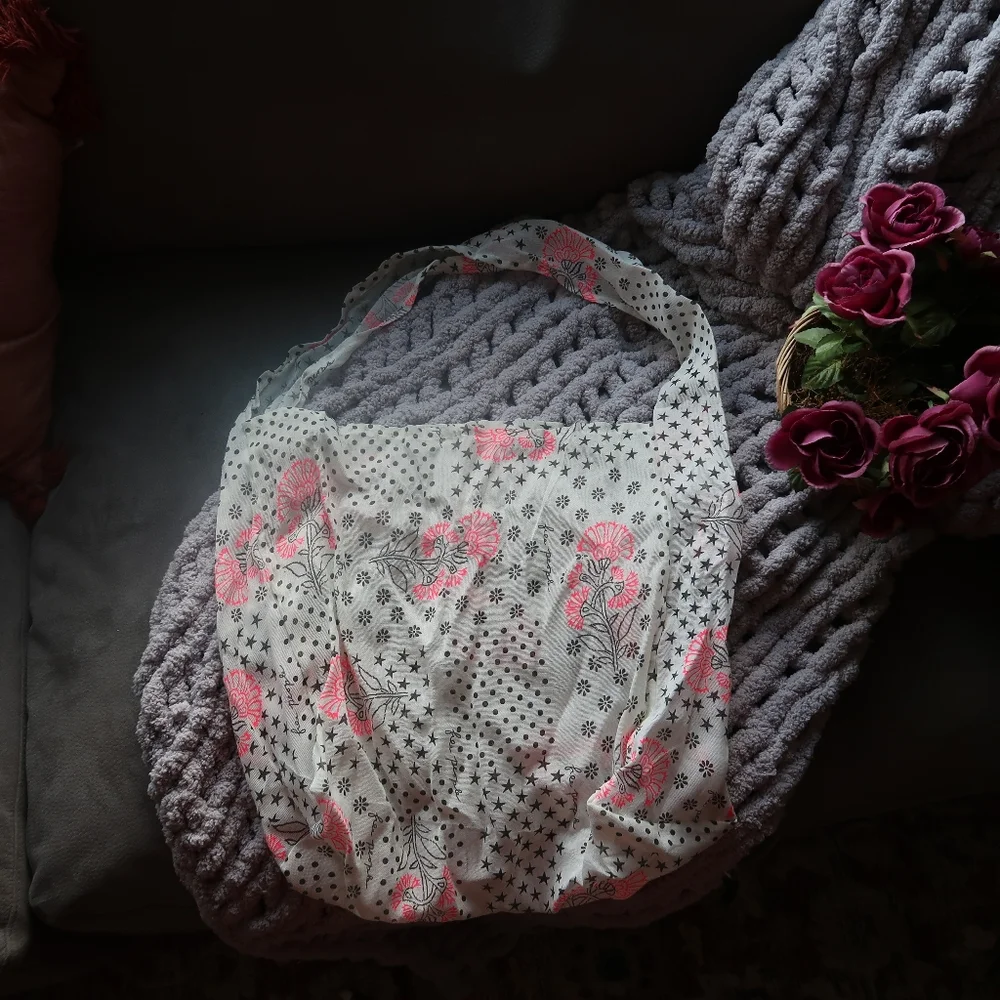 Free People Tote Shopping Bag Floral Print - Picture 4 of 4